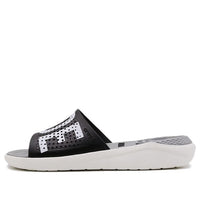 Crocs LiteRide LOGO Unisex Black Slippers 'Black White' 205562-066