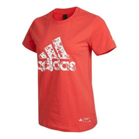 (WMNS) adidas China T-Shirt Asia Sizing 'Red White' H58192
