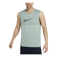 Men's Nike Splicing Logo Printing Sports Vest Green CZ2260-006