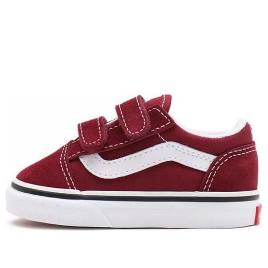 (TD) Vans Old Skool Casual Skateboarding Shoes 'Red' VN000D3Y9AK