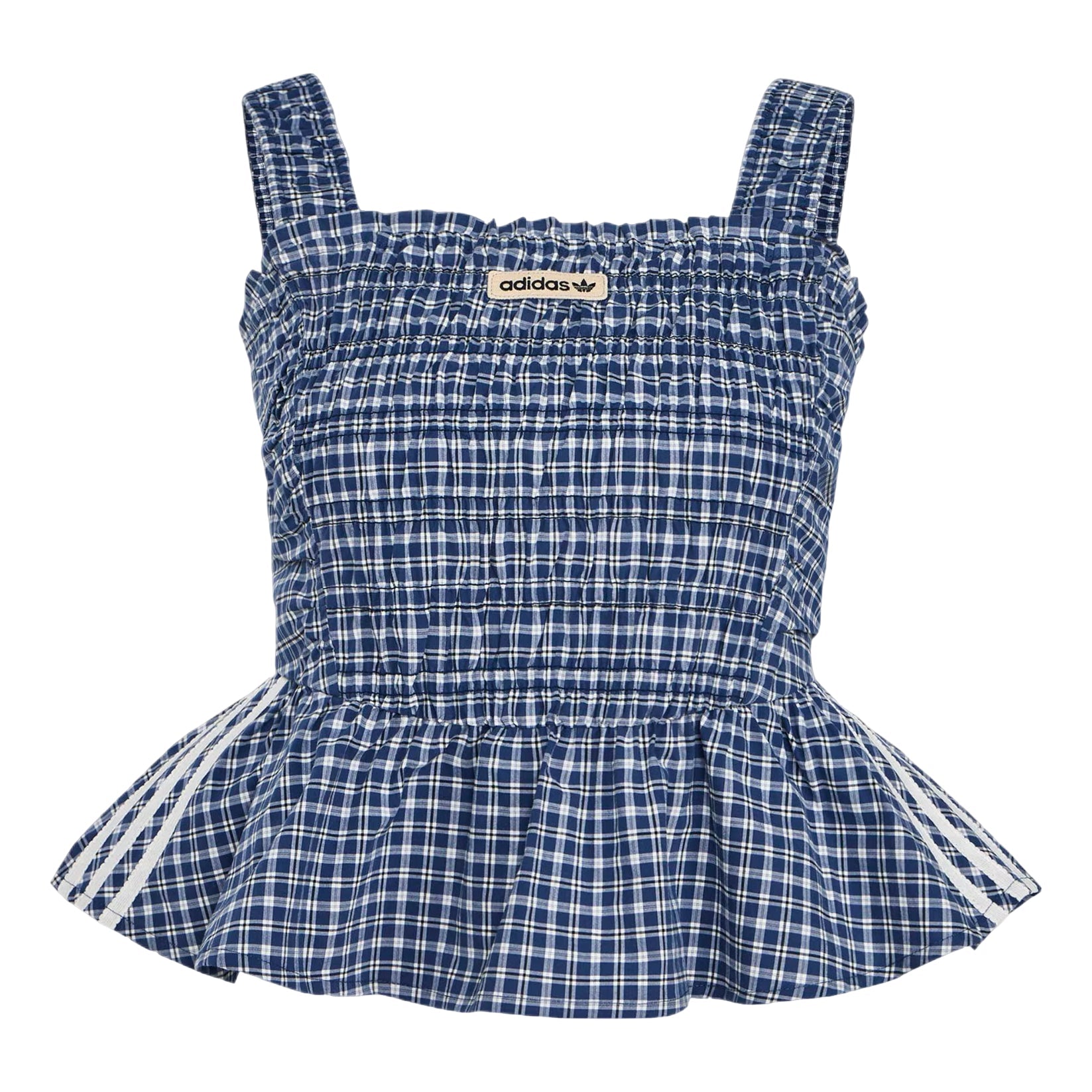 (WMNS) adidas Plaid Vest Asia Sizing 'Blue' KX7035