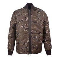 Converse Printed Camo Mid Stand Collar Down Jacket Asia Sizing 'Camo Green' 10018124-A01