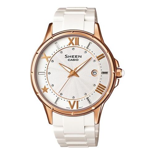 CASIO SHEEN Series Design Business Gold Color SHE-4024G-7A White Analog SHE-4024G-7A2021