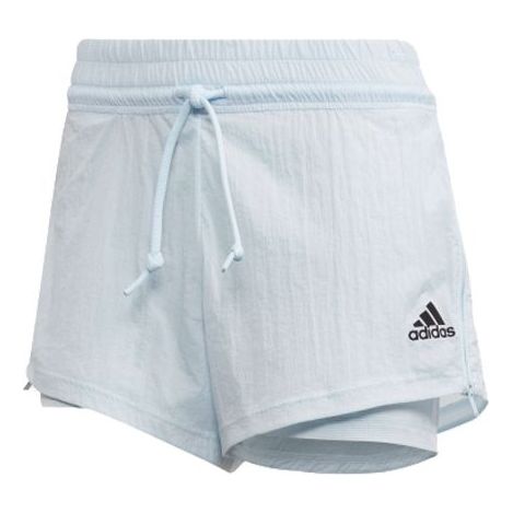 (WMNS) adidas W 2in1 Short Training Sports Shorts Blue FL1855