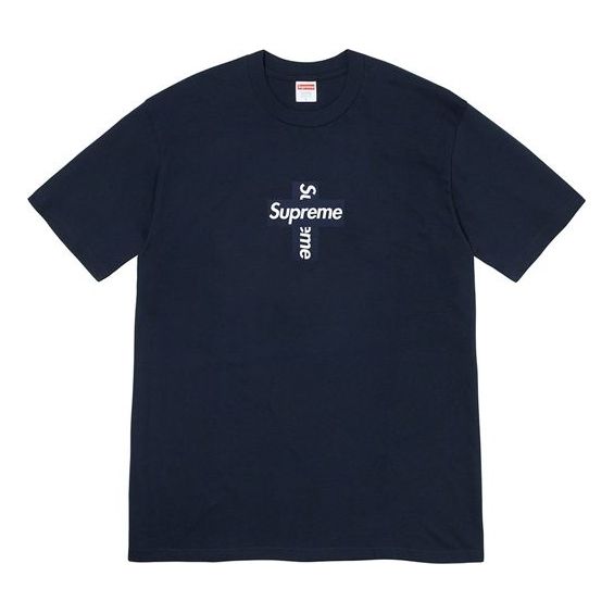 Supreme Week 17 Cross Box Logo Tee LogoT SUP-FW20-371-BLU