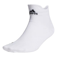 Men's adidas Solid Color Logo Printing Straight Socks Japanese Version One Pair White HA0104