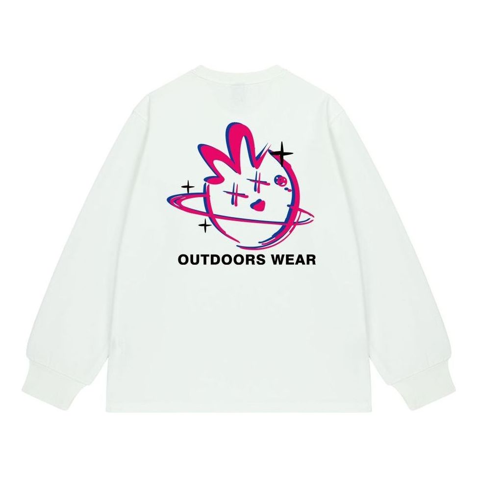 Mizuno Casual Graphic Long Sleeve T-shirt 'White' A2CA2A82