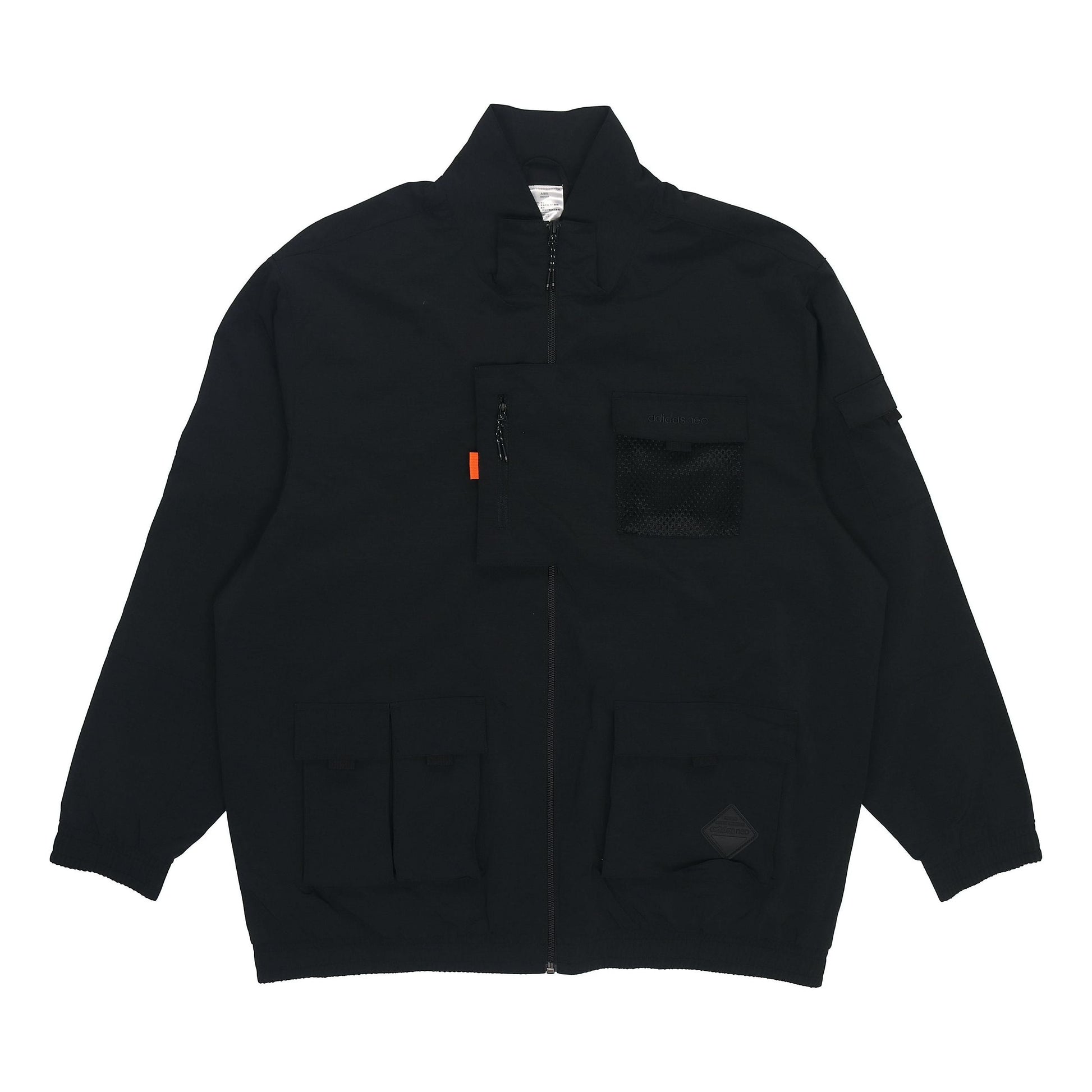 adidas neo W Cg T1 Outdoor Cargo Multiple Pockets Sports Logo Jacket Black HE7940