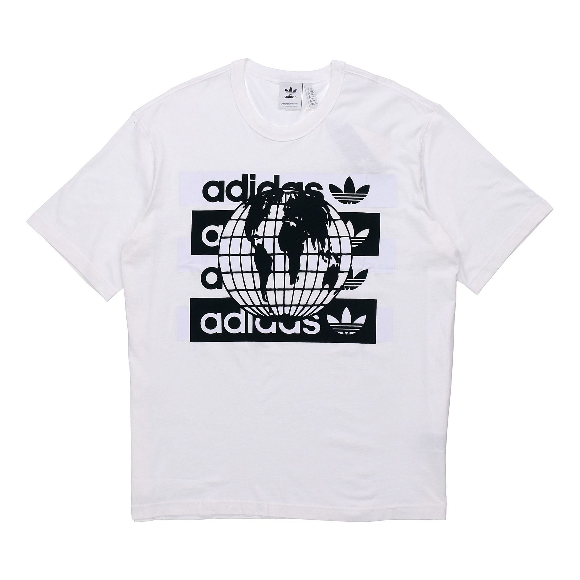 adidas originals Msg Ss Tee Earth Logo Short Sleeve White FM2256