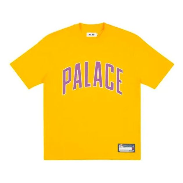 PALACE Sportini Yellow Classic Large Logo Round Neck Short Sleeve T-Shirt P20ES076