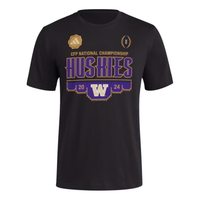 adidas Washington CFP National Champ Participant The Procession Tee Asia Sizing 'Black Ncaa-Wtn-6va' JI5354