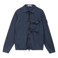 STONE ISLAND Zip Pocket Overshirt 'Dark Blue' 7415117WN-V0124