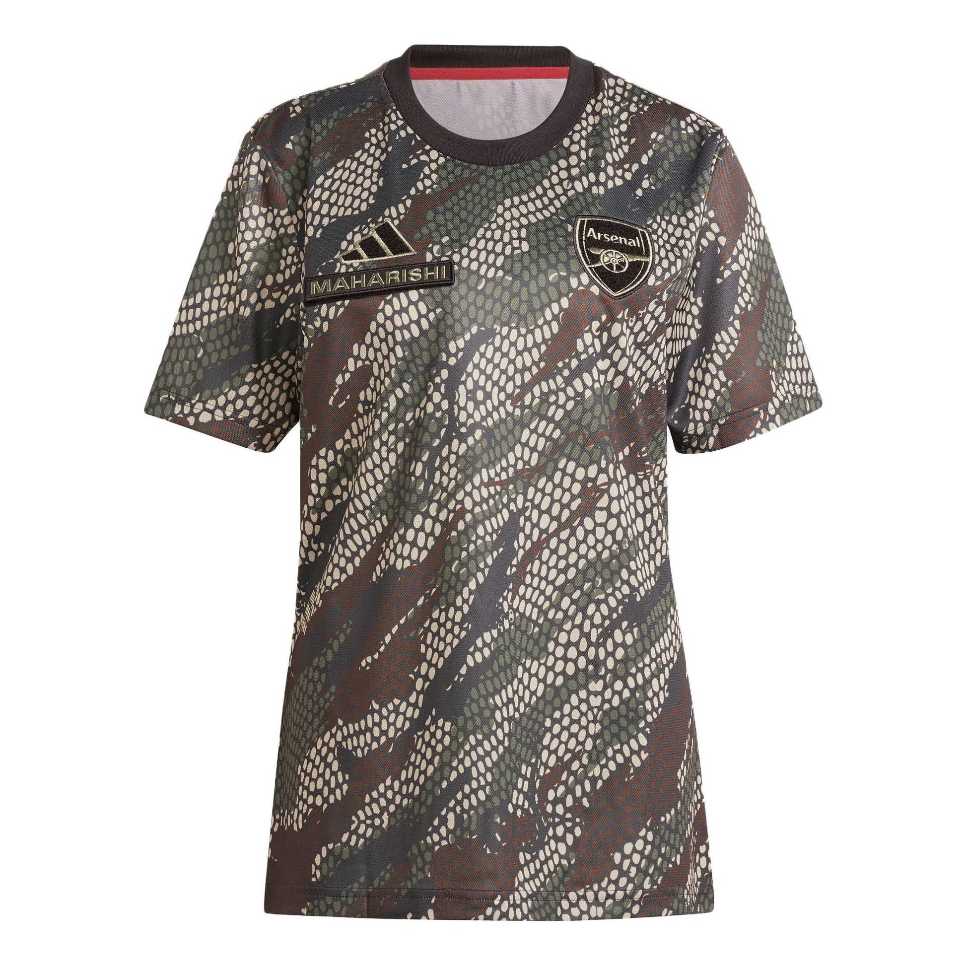 adidas x Maharishi Arsenal Jersey Asia Sizing 'White Green Brown' IN4752