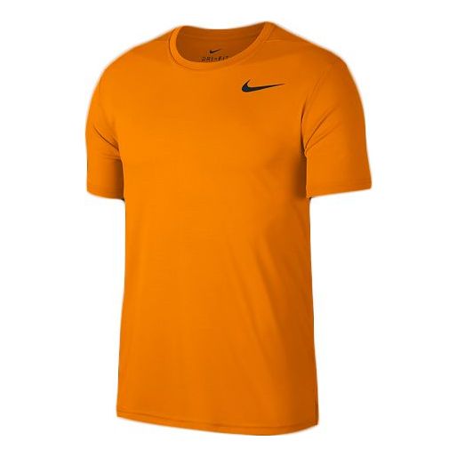 Nike Logo Printing Round Neck Short Sleeve Orange AJ8022-833