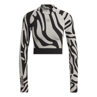 (WMNS) adidas by Stella McCartney Seamless Wolford Crop Top Asia Sizing 'White Black' HF3067