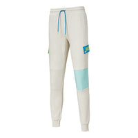 PUMA Patched Track Pants 'White Blue' 532182-05
