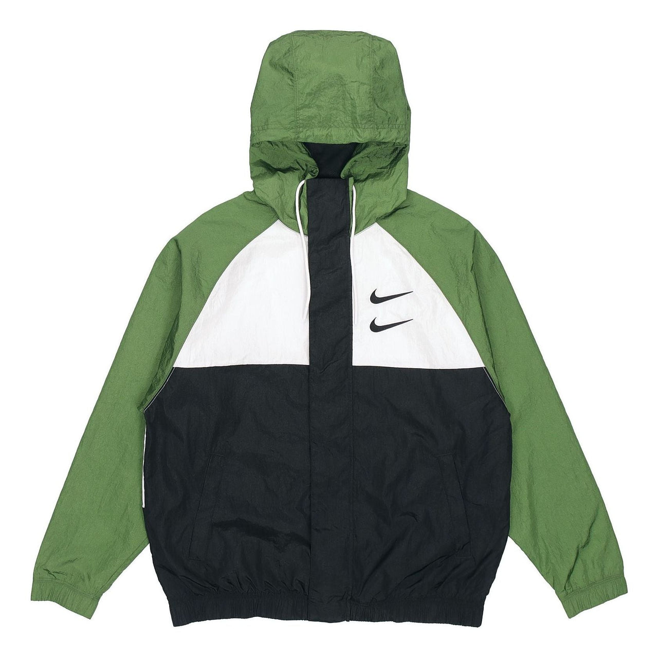 Nike Sportswear Swoosh Windproof Sports Woven Jacket Asia Sizing 'Green' DD1089-010