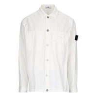 STONE ISLAND Logo-patch Long-sleeve Shirt 'White' 781511729-V0001