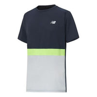 New Balance Men's New Balance Sports Breathable Casual Round Neck Short Sleeve Blue T-Shirt AMT03207-EM1