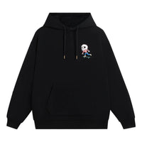 Li-Ning x Pablo Ientile Skull Graphic Hoodie 'Black' AWDS913-4