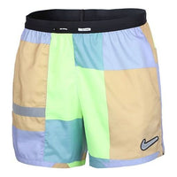 Men's Nike Flex Stride Wild Run 5 Dri-Fit Colorblock Running Shorts Green CJ5830-358