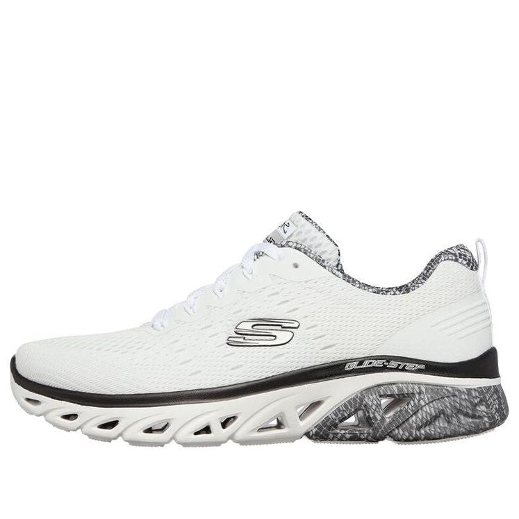 (WMNS) Skechers Glide Low-Top White 149326-WBK