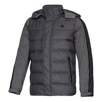 adidas Outdoor Sports hooded down Jacket Gray EJ0363