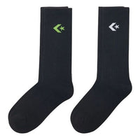 Converse Core Twin Pack Crew Socks 'Black' 10022791-A02