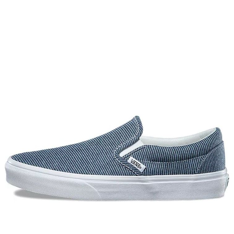 Vans Slip-On Casual Skate Shoes Unisex Blue White VN0A38F7Q8U