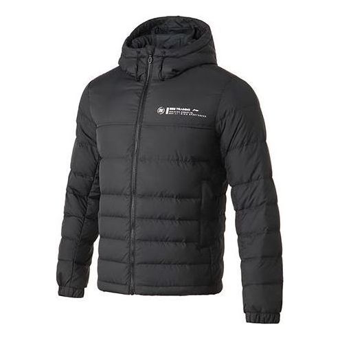 Li-Ning Logo Training Down Jacket 'Black' AYMQ033-1