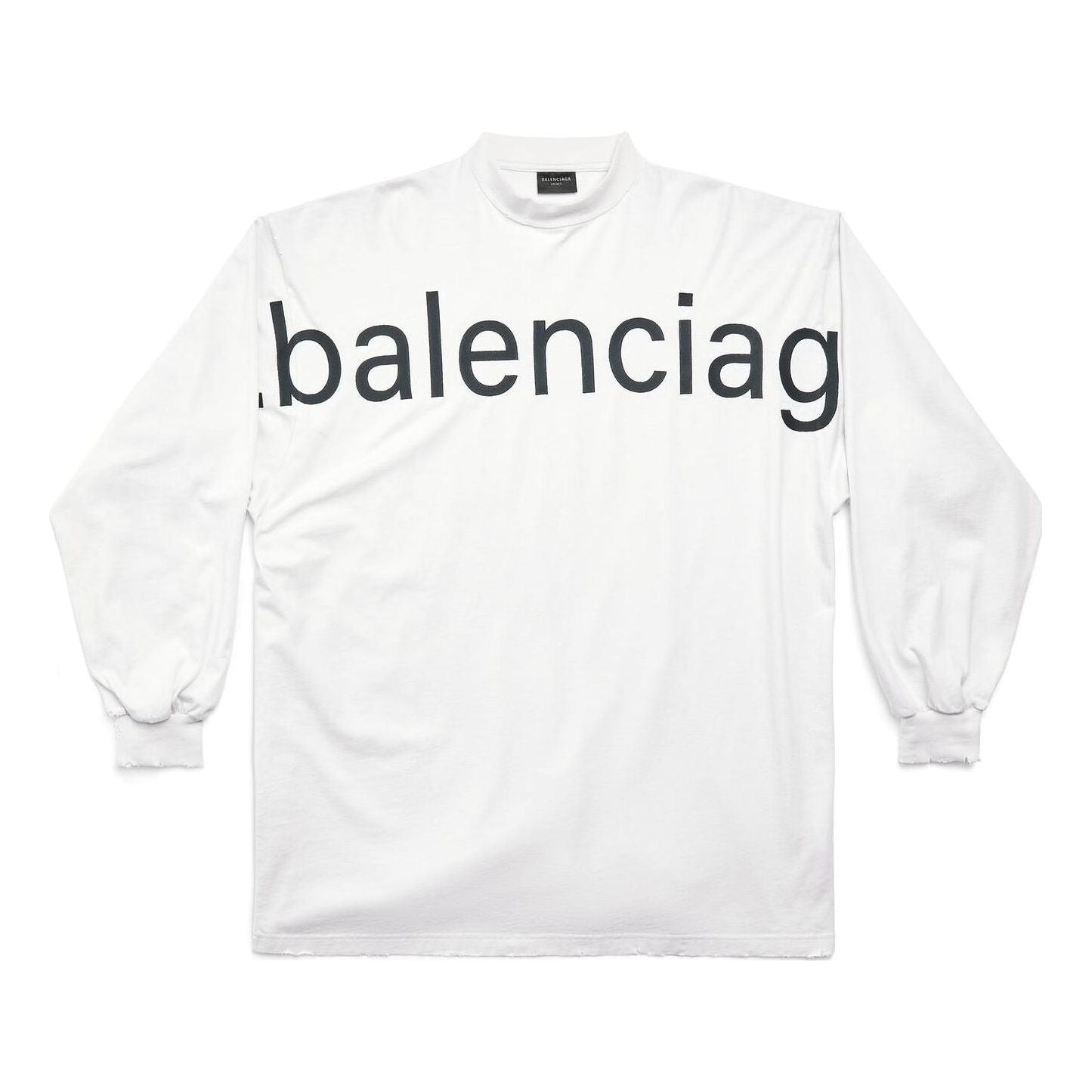 Balenciaga Bal.com Long Sleeve T-shirt Oversized 'White' 739027TOVO19081