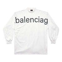 Balenciaga Bal.com Long Sleeve T-shirt Oversized 'White' 739027TOVO19081