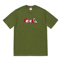 Supreme FW18 Cat in the Hat Olive Tee SUP-FW18-1176