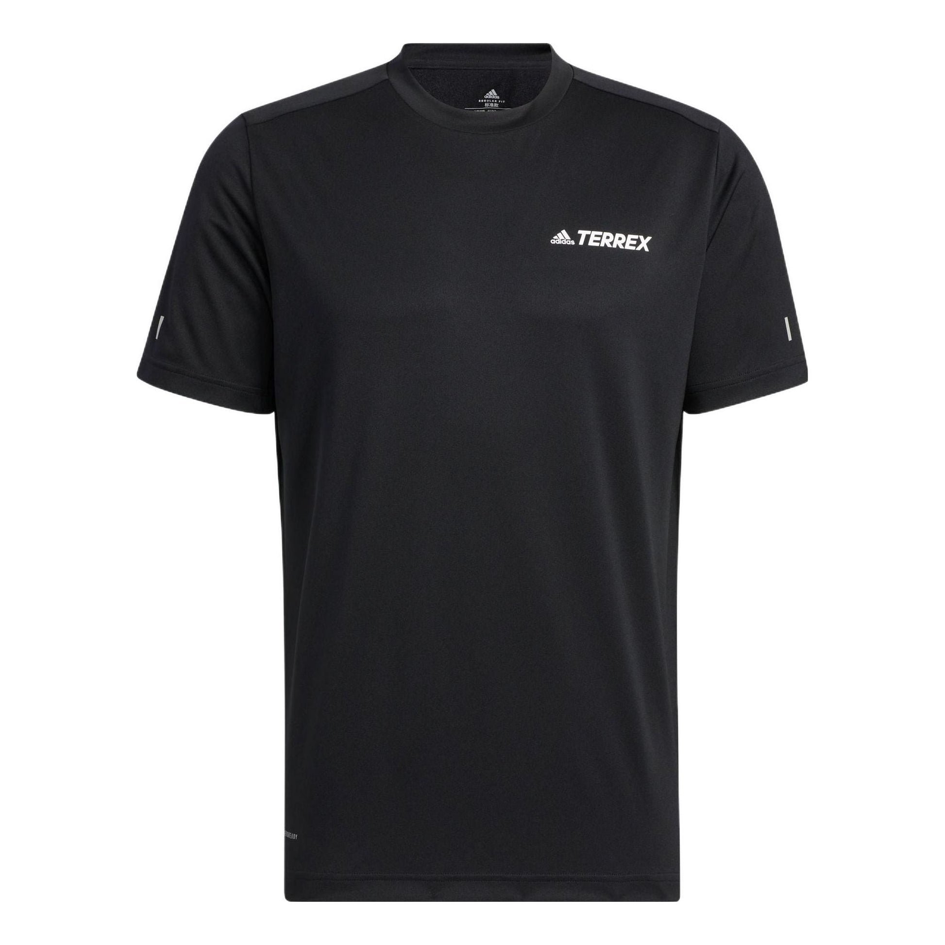 adidas Terrex Tx Logo Ss T Outdoor Sports Short Sleeve Black HM3813