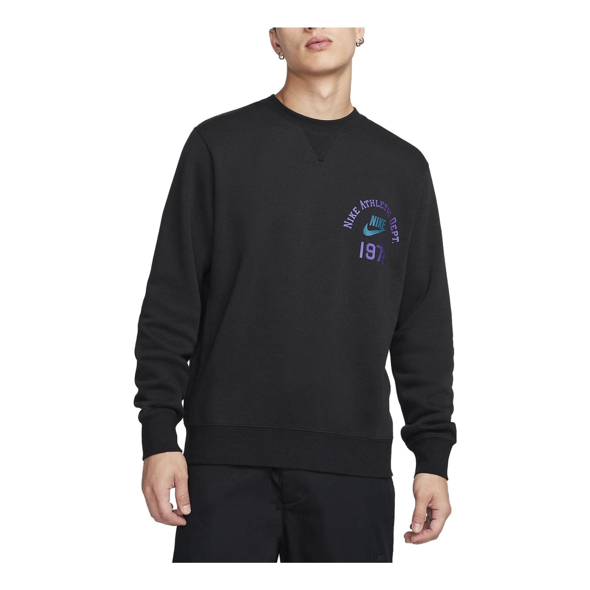 Nike Sportswear Crewneck 'Black Blue' FQ7972-010