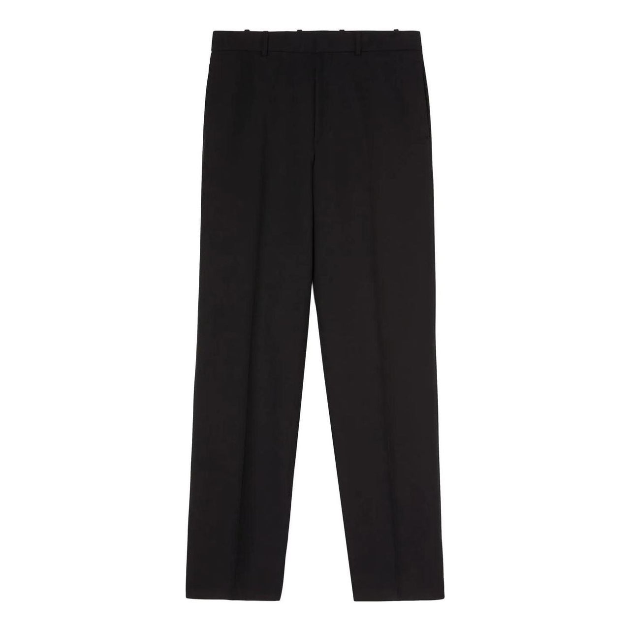 Men's Off-White FW22 Solid Color High Waist Straight Casual Pants/Trousers Version Black OMCA206S22FAB0011000