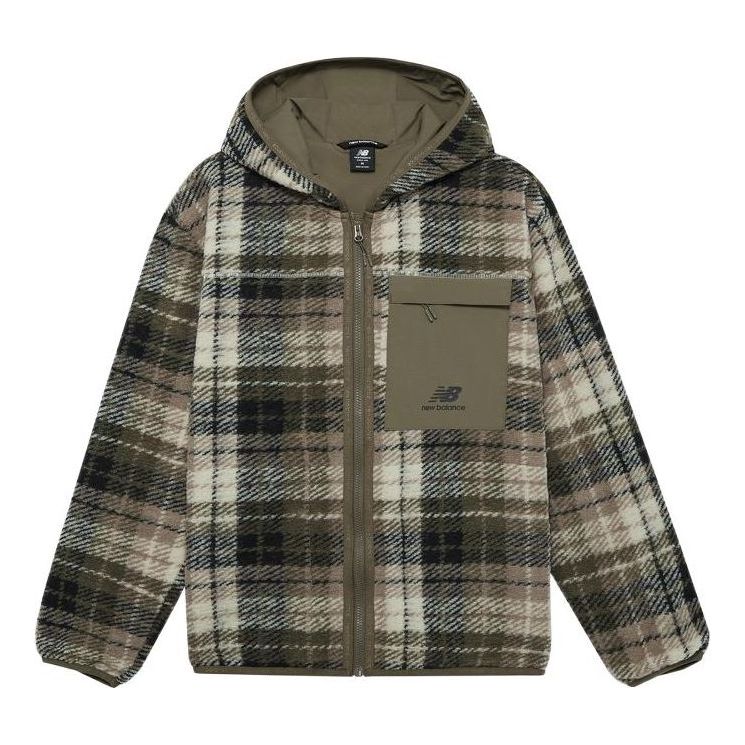 New Balance Lifestyle Cotton Jacket Asia Sizing 'Brown Black White' AMJ23339-MG1