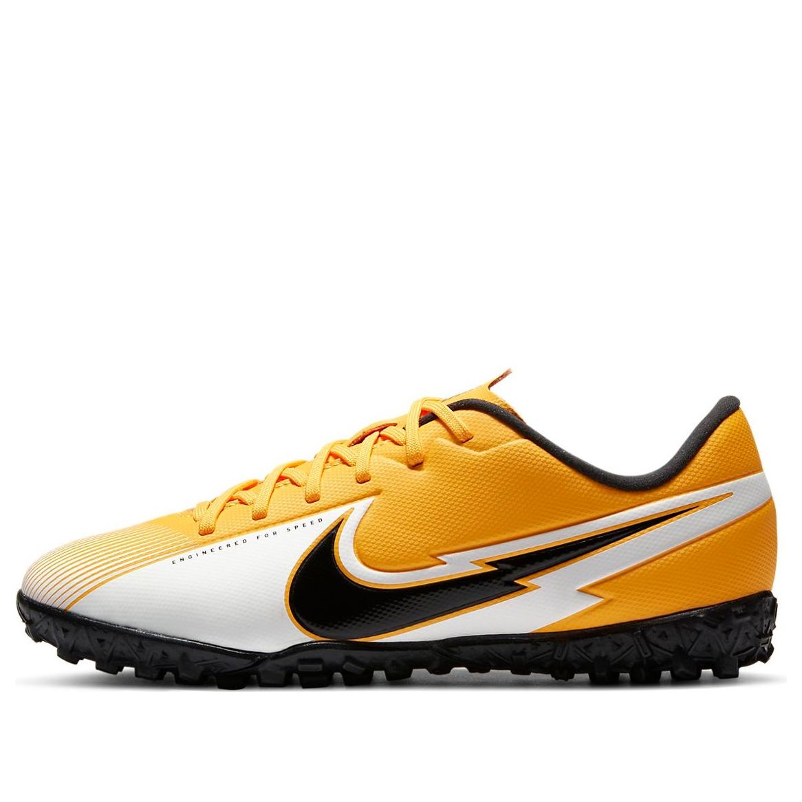 (GS) Nike Jr. Mercurial Vapor 13 Academy TF Turf 'Black Yellow' AT8145-801