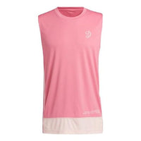adidas Casual Breathable Sleeveless Basketball Sports Vest Rose Red H50844
