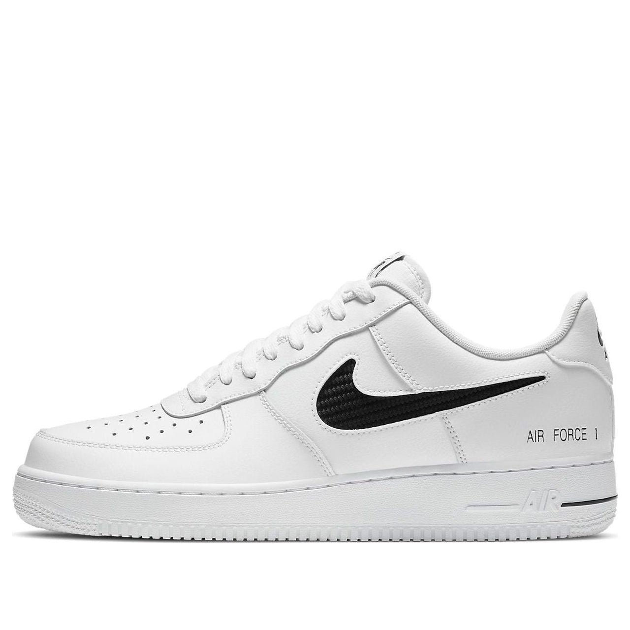 Nike Air Force 1 '07 LV8 'Cut Out Swoosh - White Black' CZ7377-100