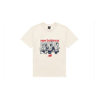 New Balance Athletics 90Asia Sizing 's Graphic T-Shirt 'White Blue' AMT31503-GIE