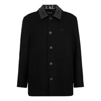 Balenciaga Double Collar Wool-Blend Coat 'Black' 626314TIU071000