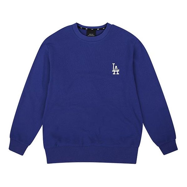 MLB Los Angeles Dodgers Long Sleeves Classic Logo Embroidered Athleisure Casual Sports Round Neck Unisex Blue 31MTZ1941-07U
