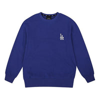MLB Los Angeles Dodgers Long Sleeves Classic Logo Embroidered Athleisure Casual Sports Round Neck Unisex Blue 31MTZ1941-07U