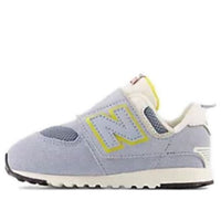 (TD) New Balance 574 New-B Hook & Loop Wide 'Light Arctic Grey Yellow' NW574KB1