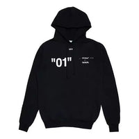 Off-White Virgil Abloh 01 Dingonal Alphabet Numeric Printing Loose Version Black OMBB029F18A540021001