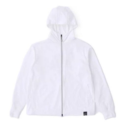 New Balance Rash Guard Full Zip Hooded Jacket Asia Sizing 'White' JMJL2279-MW1