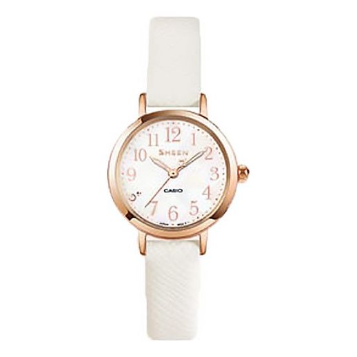 CASIO SHEEN Series Small Casual Business Watch White Analog SHE-4058HPG-7C