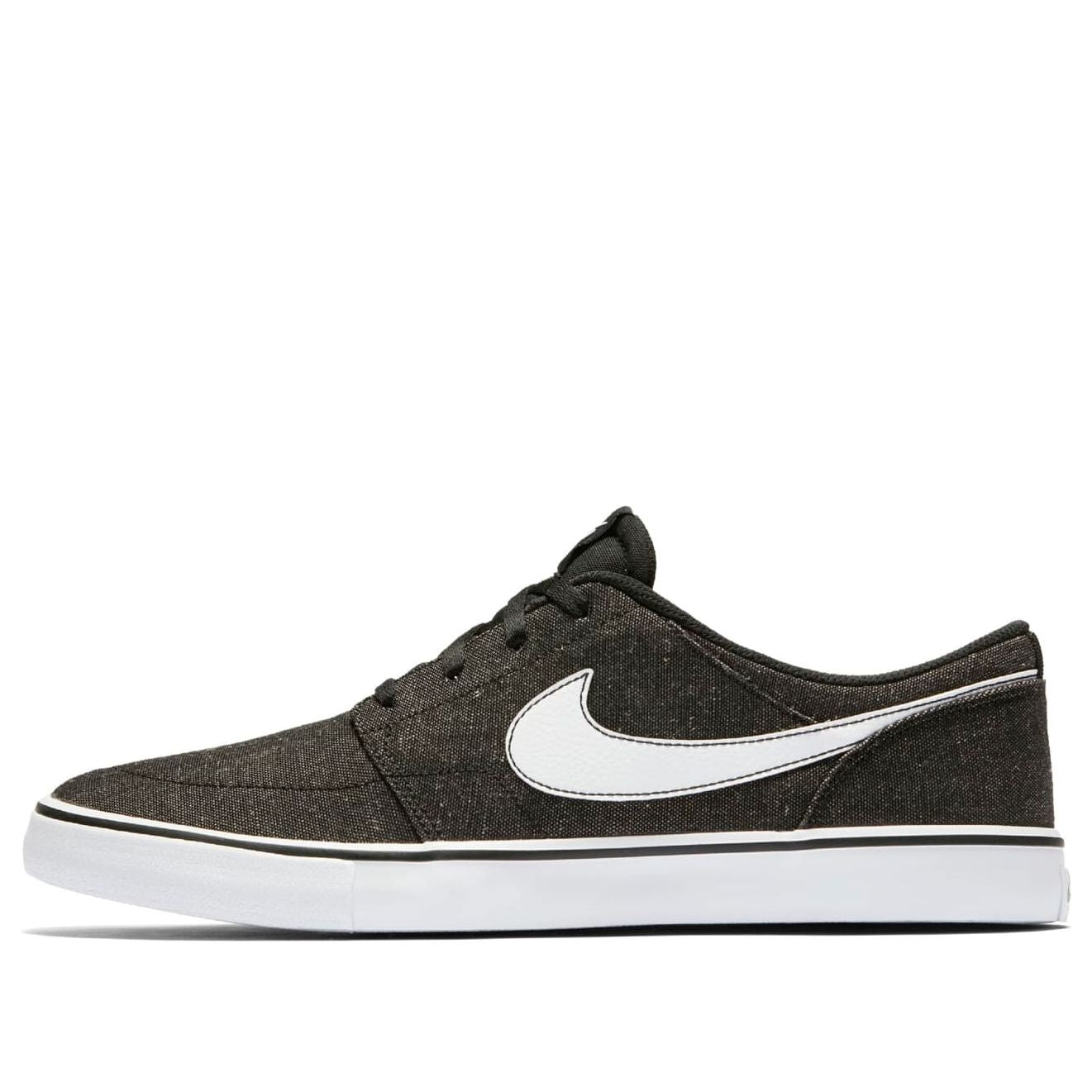 Nike SB Solarsoft Portmore II Canvas Premium 'Black White' 880269-001
