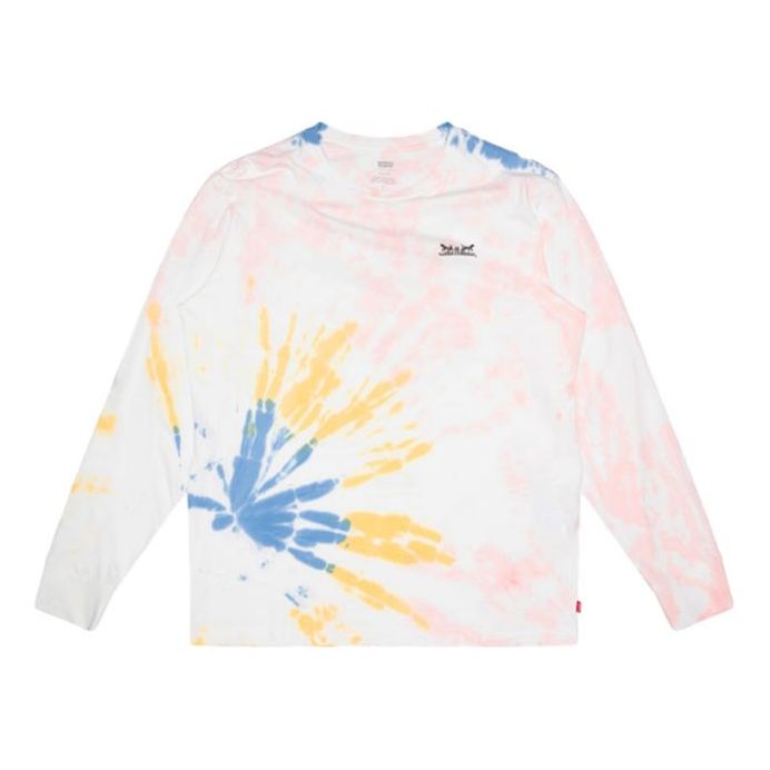 Men's Levis Pure Cotton Splash Ink Long Sleeves Pink 79664-0011